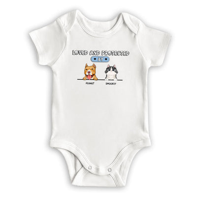 Loved And Protected - Personalized Custom Baby Onesie