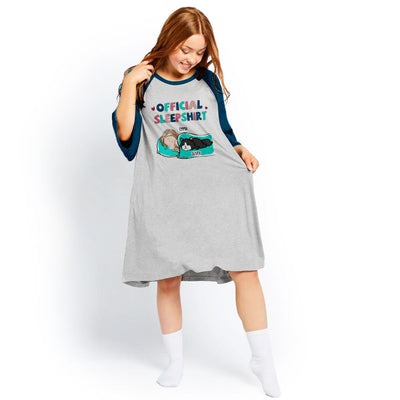 Cat Official Sleepshirt - Personalized Custom 3/4 Sleeve Dress