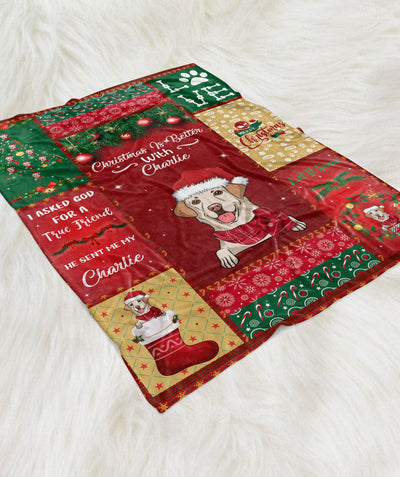 Christmas Is Better With - Personalized Custom Fleece Blanket - Christmas Gifts