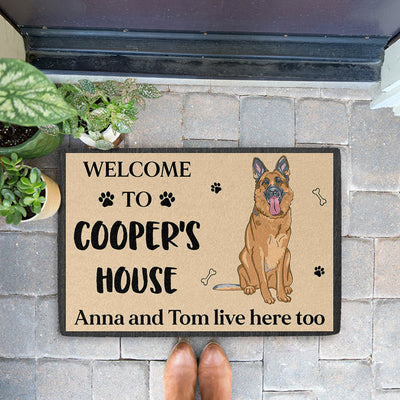 Dog House - Personalized Custom Doormat