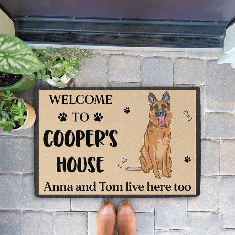 Dog House - Personalized Custom Doormat