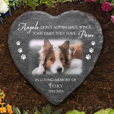 Loving Memory Of Pet - Personalized Custom Pet Memorial Stone