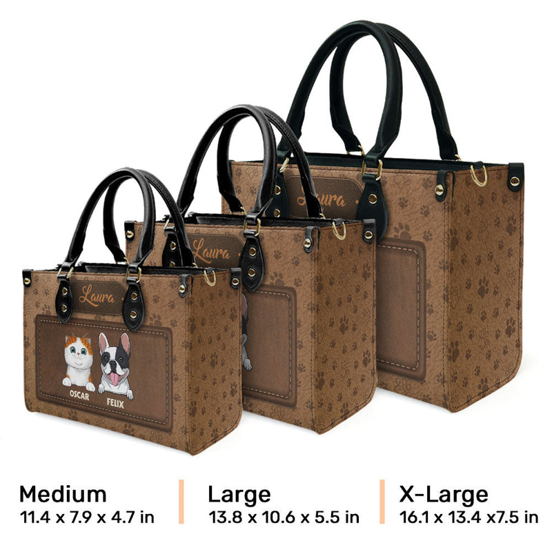 Paw Print - Personalized Custom Leather Bag