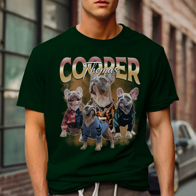 Custom Pet Face Vintage Version 2 - Personalized Custom Unisex T-shirt