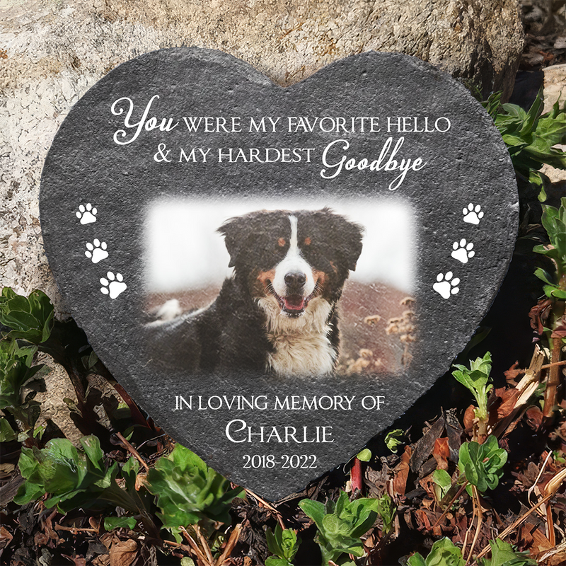 Loving Memory Of Pet - Personalized Custom Pet Memorial Stone