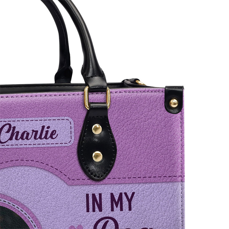 Dog Mom Era Heart - Personalized Custom Leather Bag