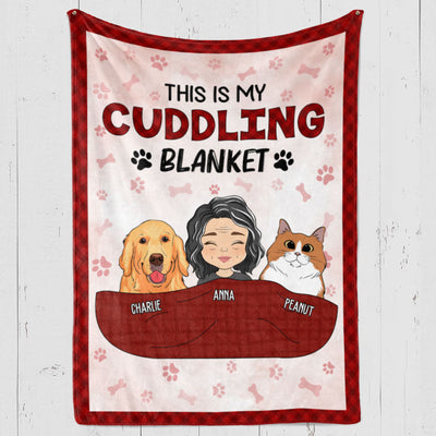 Pet Cuddling Blanket - Personalized Custom Fleece Blanket