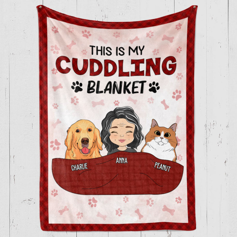 Pet Cuddling Blanket - Personalized Custom Fleece Blanket