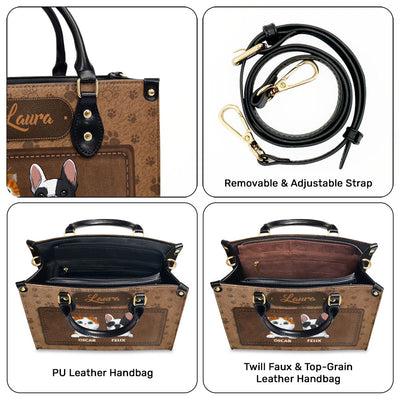 Paw Print - Personalized Custom Leather Bag