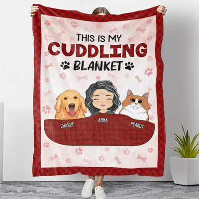 Pet Cuddling Blanket - Personalized Custom Fleece Blanket