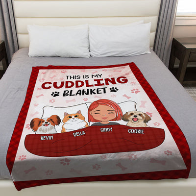 Pet Cuddling Blanket - Personalized Custom Fleece Blanket