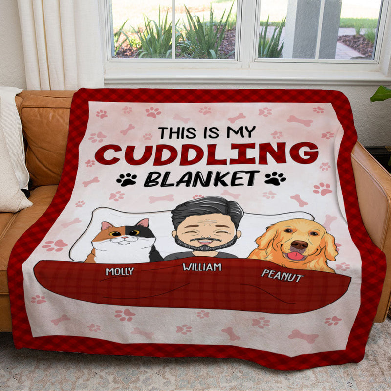 Pet Cuddling Blanket - Personalized Custom Fleece Blanket