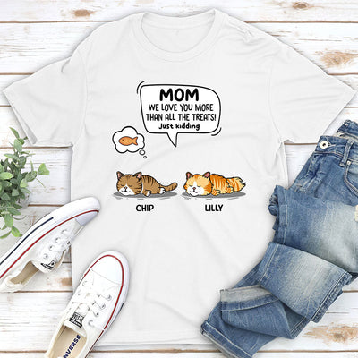 Cat Just Kidding - Personalized Custom Unisex T-shirt