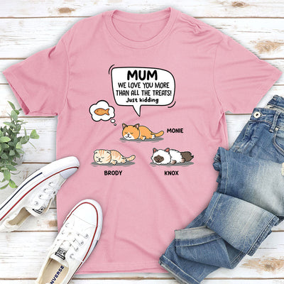 Cat Just Kidding - Personalized Custom Unisex T-shirt
