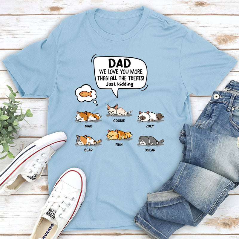 Cat Just Kidding - Personalized Custom Unisex T-shirt