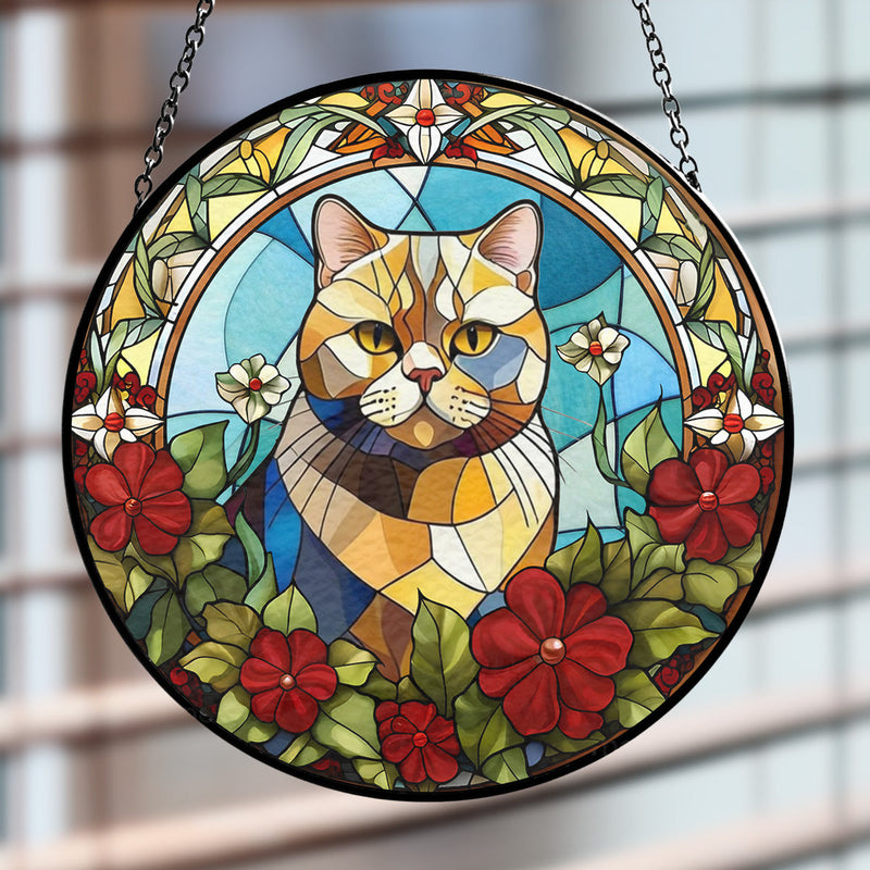 Custom Photo Loss of A Cat - Personalized Custom Window Hanging Suncatcher