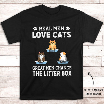 Real Men Love Cats - Personalized Custom Unisex T-shirt