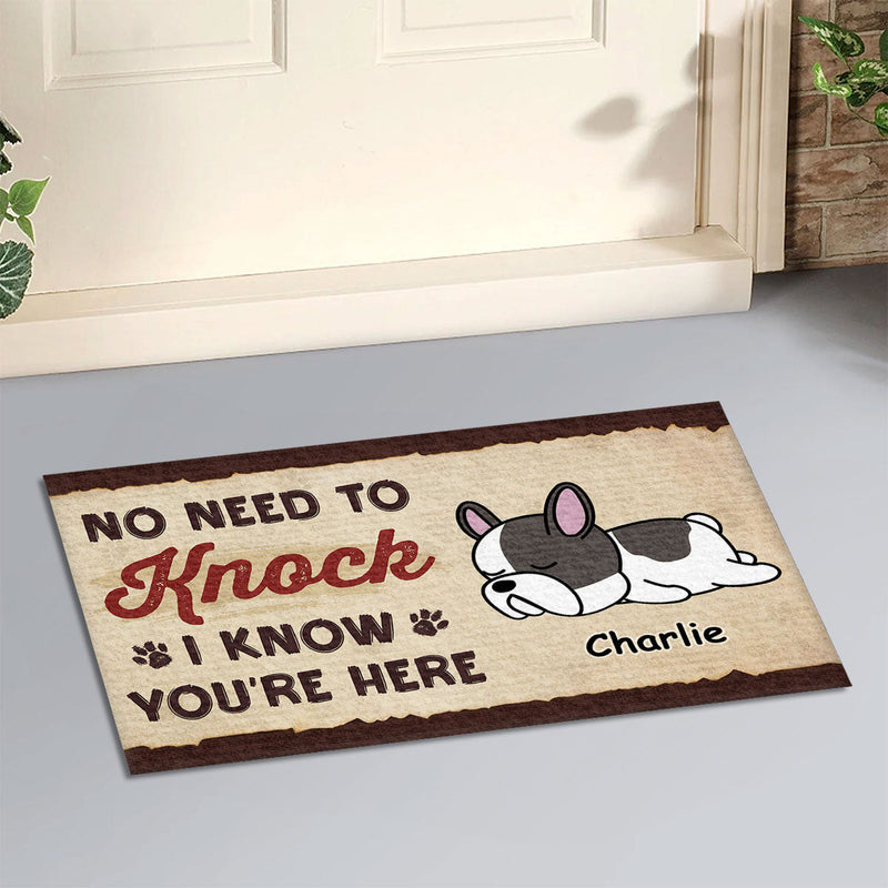 I Know You Are Here - Personalized Custom Doormat