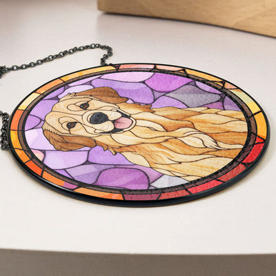 Dog Photo Version 2 - Personalized Custom Window Hanging Suncatcher