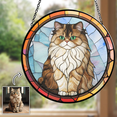 Cat Photo - Personalized Custom Window Hanging Suncatcher