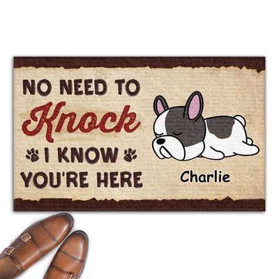 I Know You Are Here - Personalized Custom Doormat