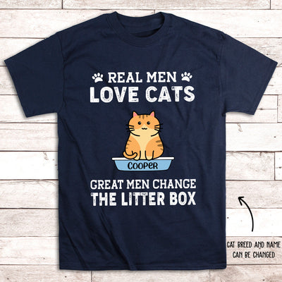 Real Men Love Cats - Personalized Custom Unisex T-shirt