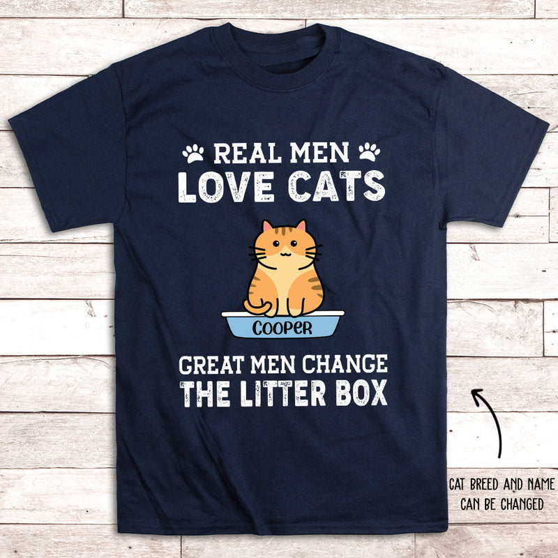 Real Men Love Cats - Personalized Custom Unisex T-shirt